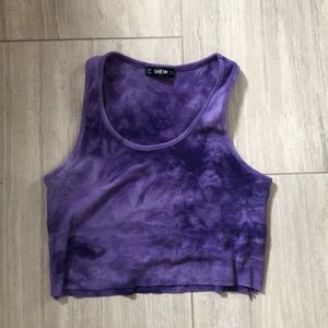 TYE DYE cropped tank top